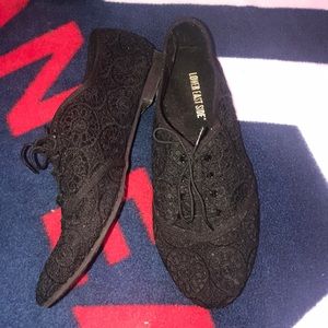 One pair of shoes and two tops